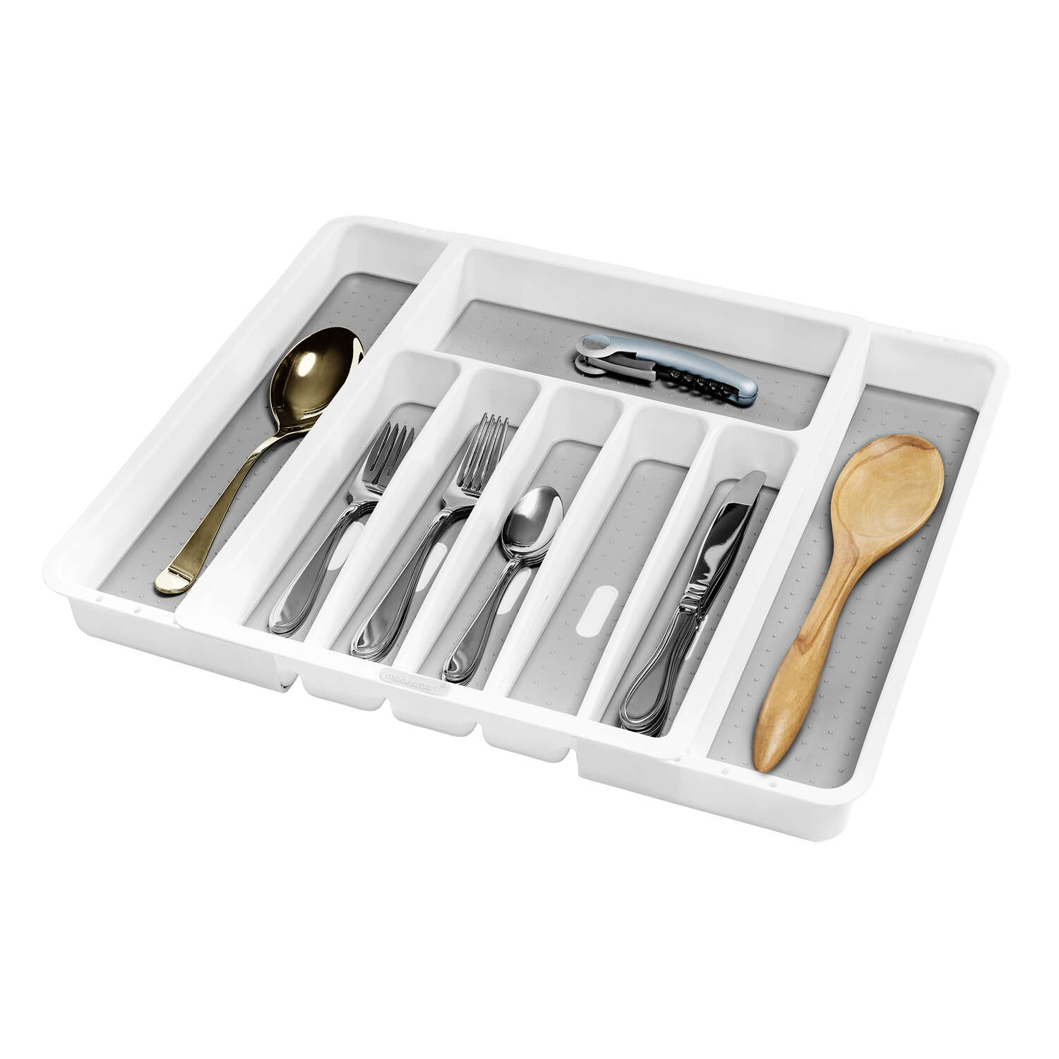 Madesmart 2.1 in. H X 13.25 in. W X 16.13 in. D Plastic Adjustable Silverware Tray