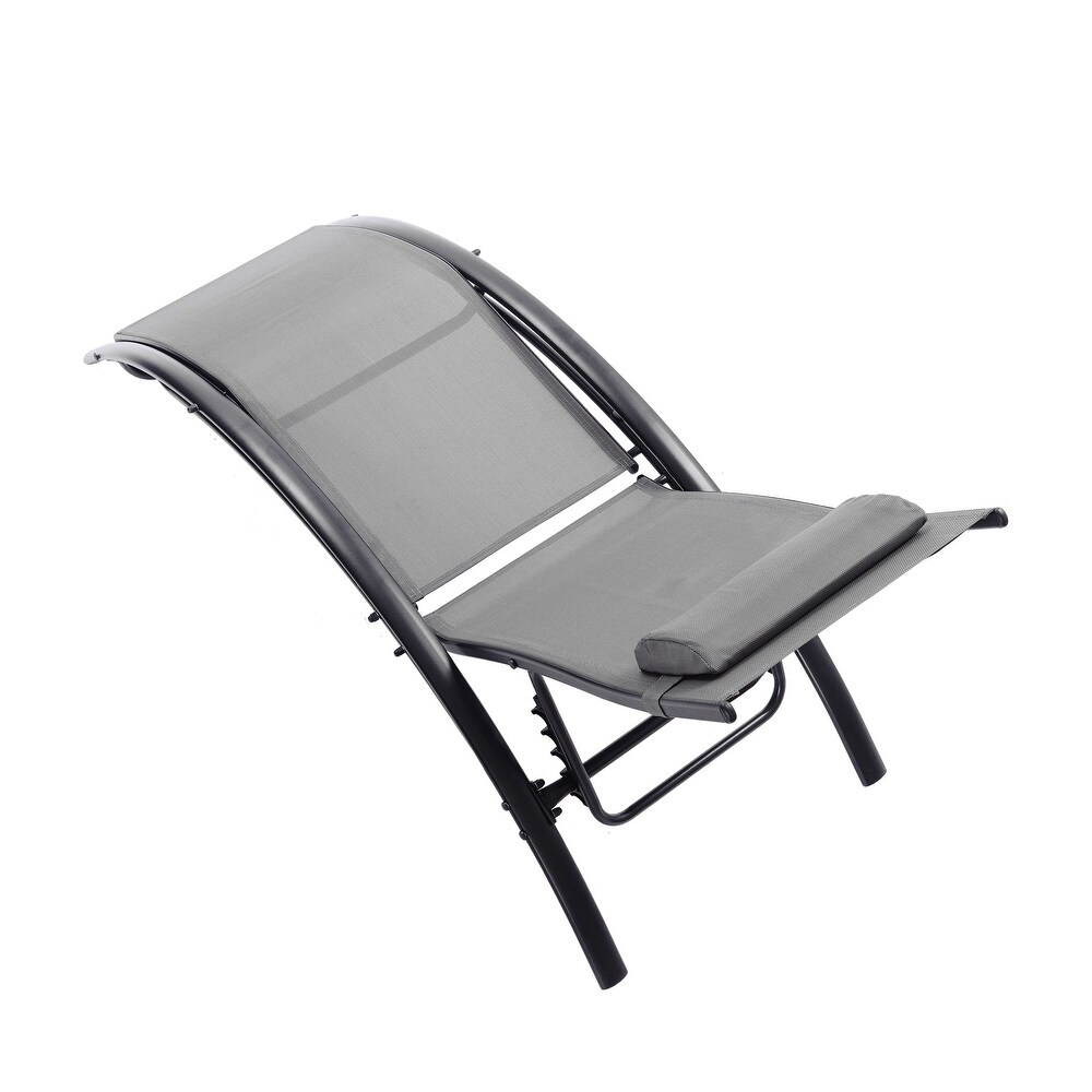 2 PCS Set Chaise Lounge Outdoor Lounge chair