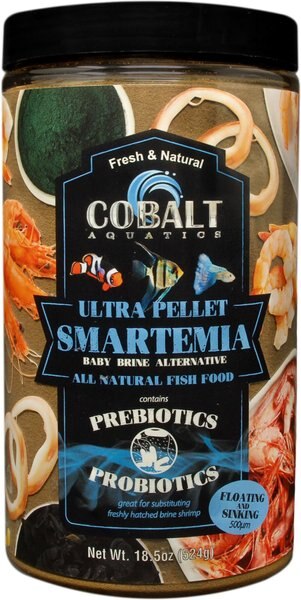 Cobalt Aquatics Ultra Smartemia Floating and Sinking Granule Fish Food