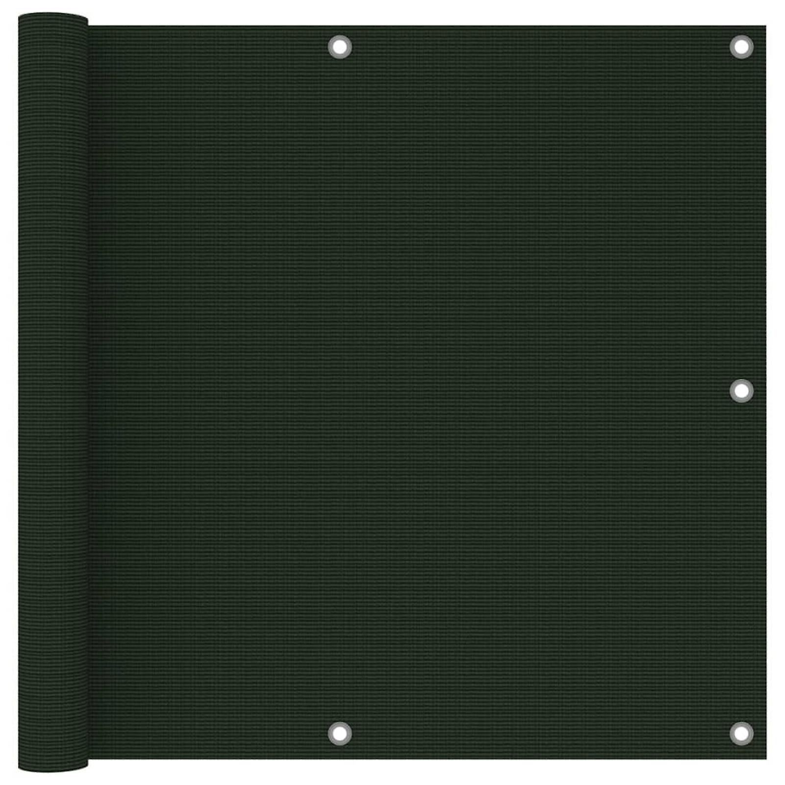 Balcony Privacy Screen Dark Green 90x600 Cm Hdpe No.352210