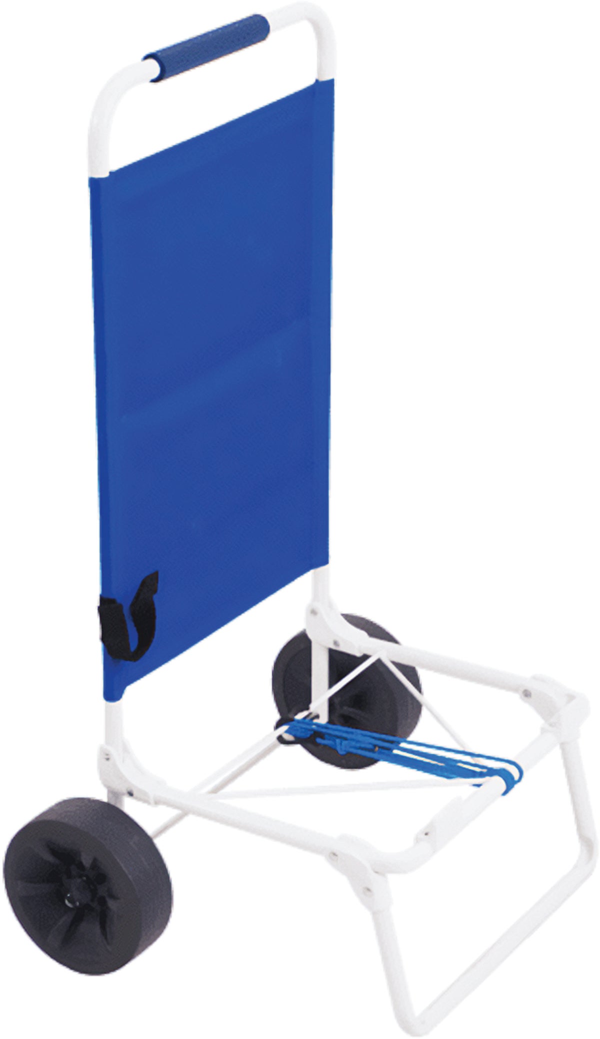 Rio Brands Utility Beach Cart Blue Fabric White Frame