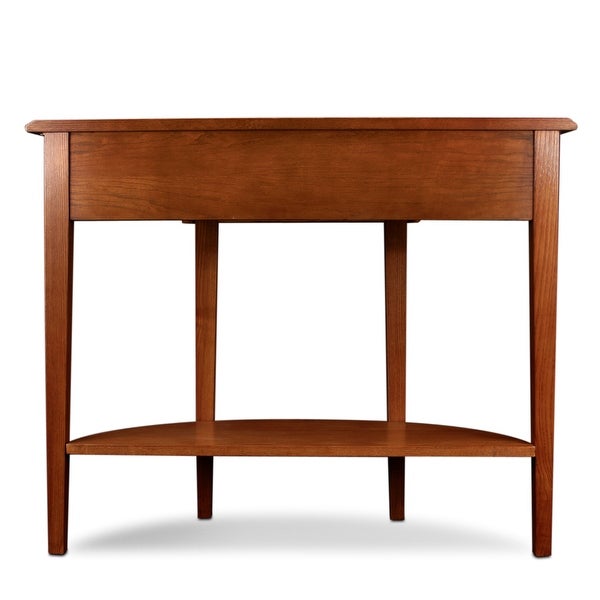 Slate Two-tone Demilune Console