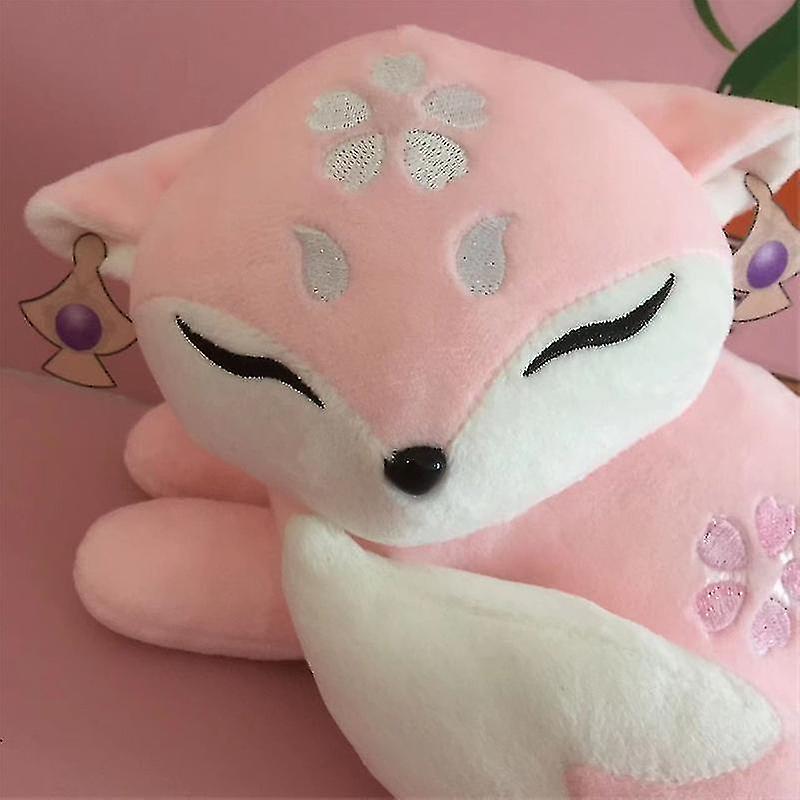 Anime Genshin Impact Yae Miko Pink Fox Cosplay Plush Doll Toy 20cm Game Animal Cute Soft Stuffed Pil