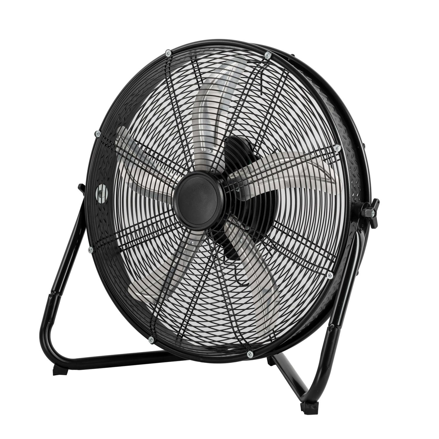 Mainstays 20 inch High Velocity Drum Fan with Wall Mount Bracket， Black