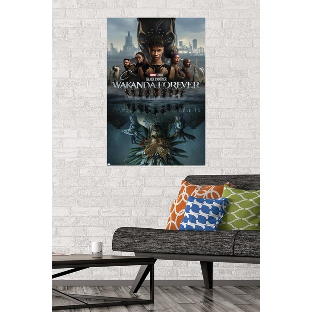 Trends International Marvel Black Panther Wakanda Forever One Sheet Unframed Wall Poster Prints