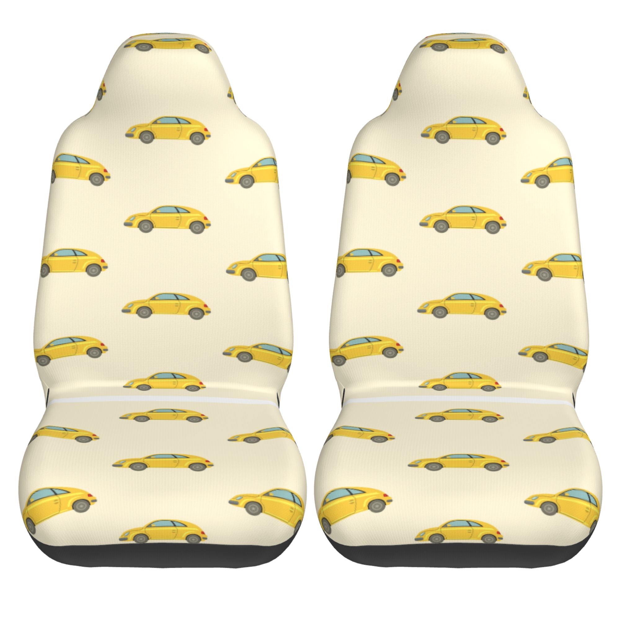 ZICANCN Car Seat Cover Taxi Print Car Front Seat Covers Protectors ， Automotive Seat Covers for Cars Trucks Suv