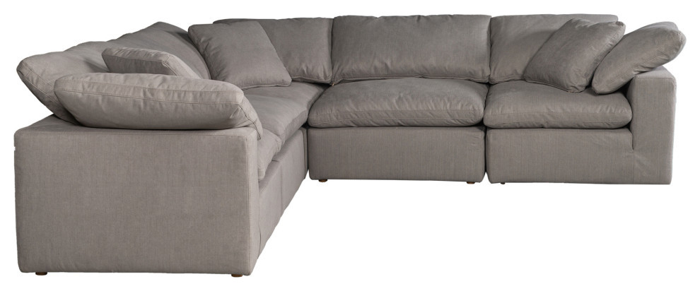 Clay Classic L Modular Sectional Nubuck Leather   Transitional   Sectional Sofas   by Moe  x27s Home Collection  Houzz