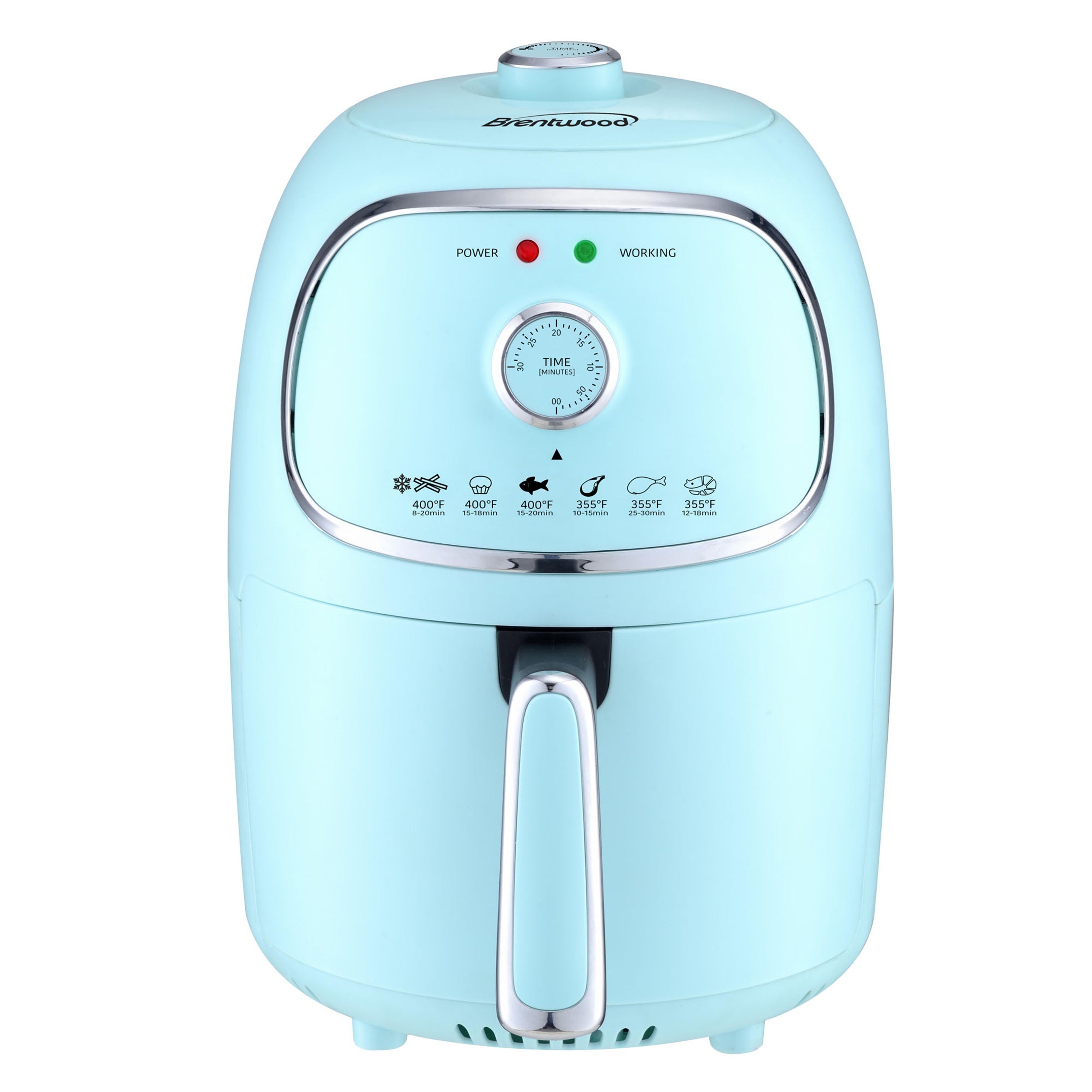 2 Quart Compact Electric Air Fryer in Teal