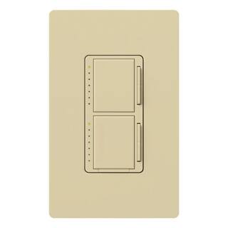 Lutron Maestro Dual Digital Dimmer Switch For Incandescent Bulbs Only 300-WattSingle-Pole Ivory (MA-L3L3-IV) MA-L3L3-IV