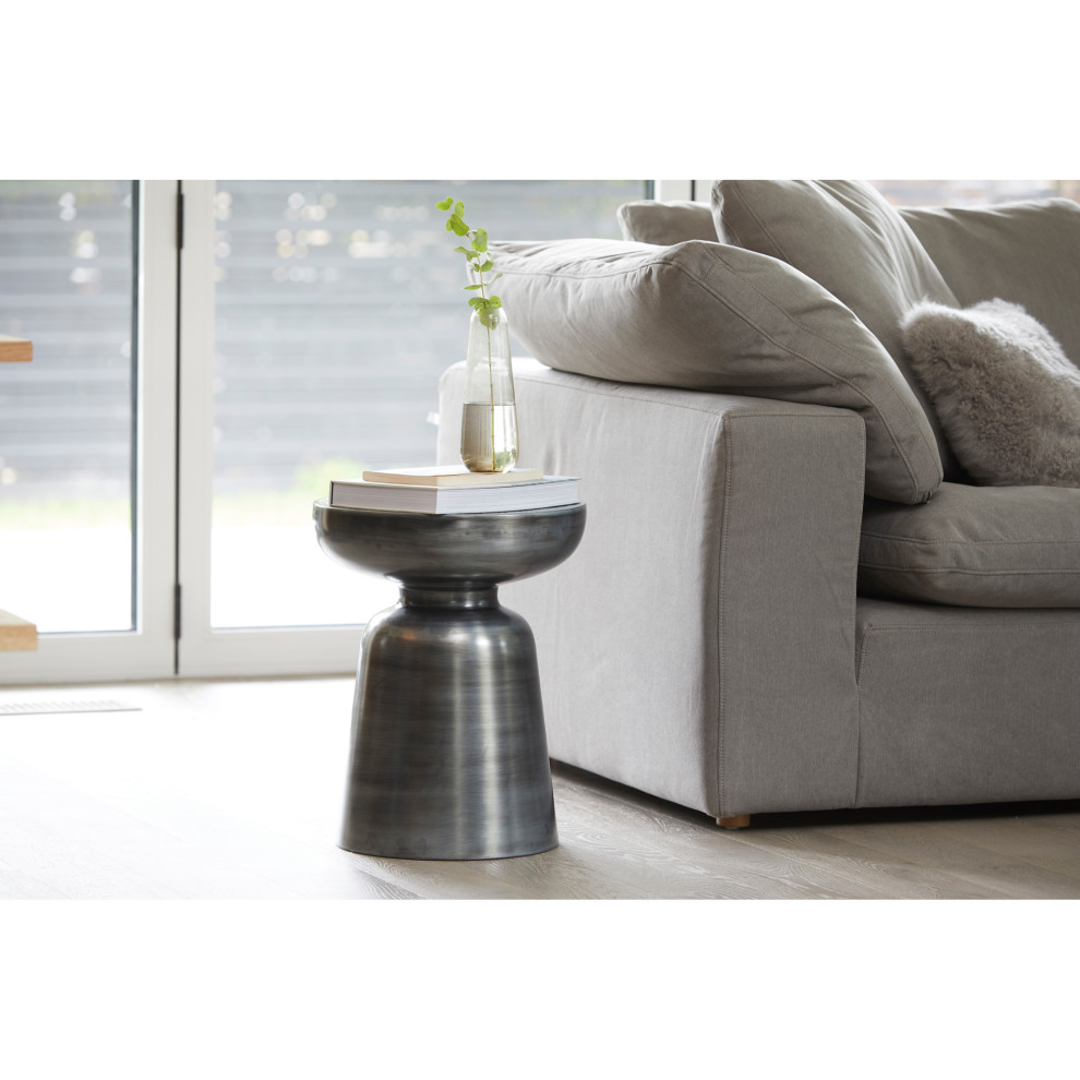 Arthur Accent Table Antique Zinc   Contemporary   Coffee And Accent Tables   by Morning Design Group  Inc  Houzz