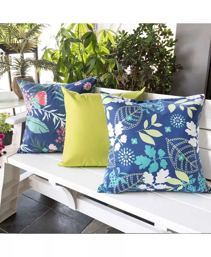 Homey Cozy Tropical Garden Outdoor Pillow