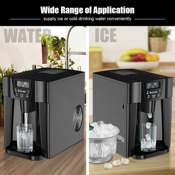 2-In-1 Ice Maker Water Dispenser 36lbs/24H LCD Display - 10