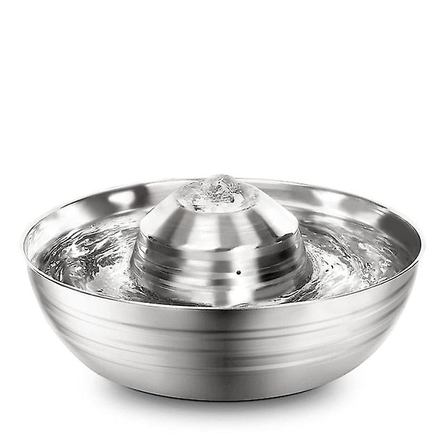 Stainless steel 2l pet drinking fountain