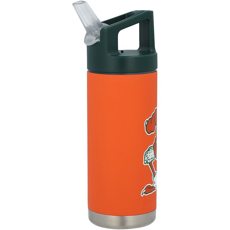 Orange Miami Hurricanes 16oz. Bottle