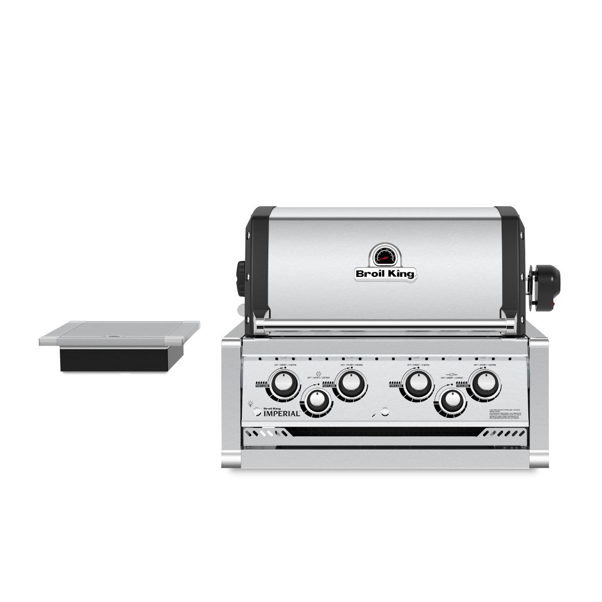 Broil King Imperial 490 4-Burner Built-In Propane Gas Grill With Rotisserie and Side Burner