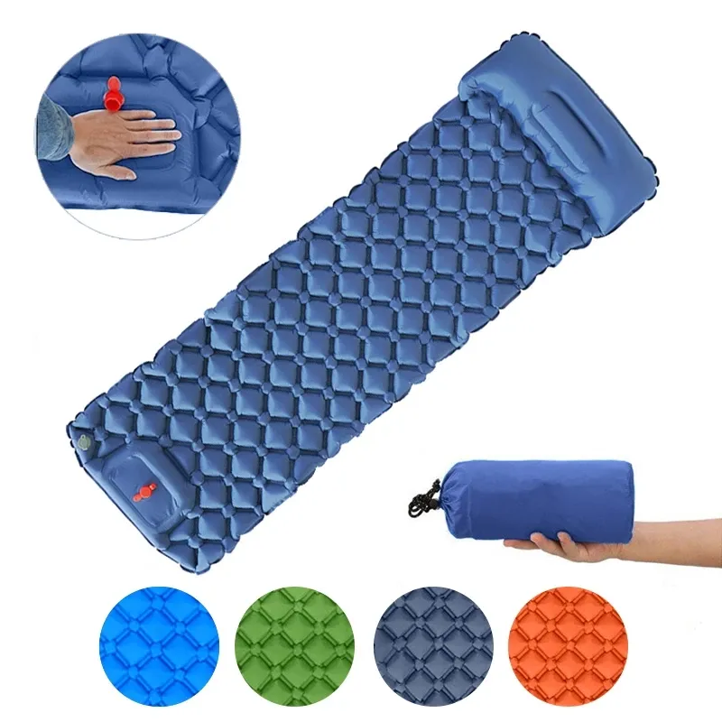 Multifunctional Folding Insulated Air Mat Outdoor Inflatable Sleeping Pad For Camping