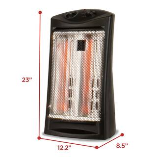 BLACK+DECKER 1500-Watt 5100 BTU Electric Infrared Quartz Electric Space Heater BHTI06