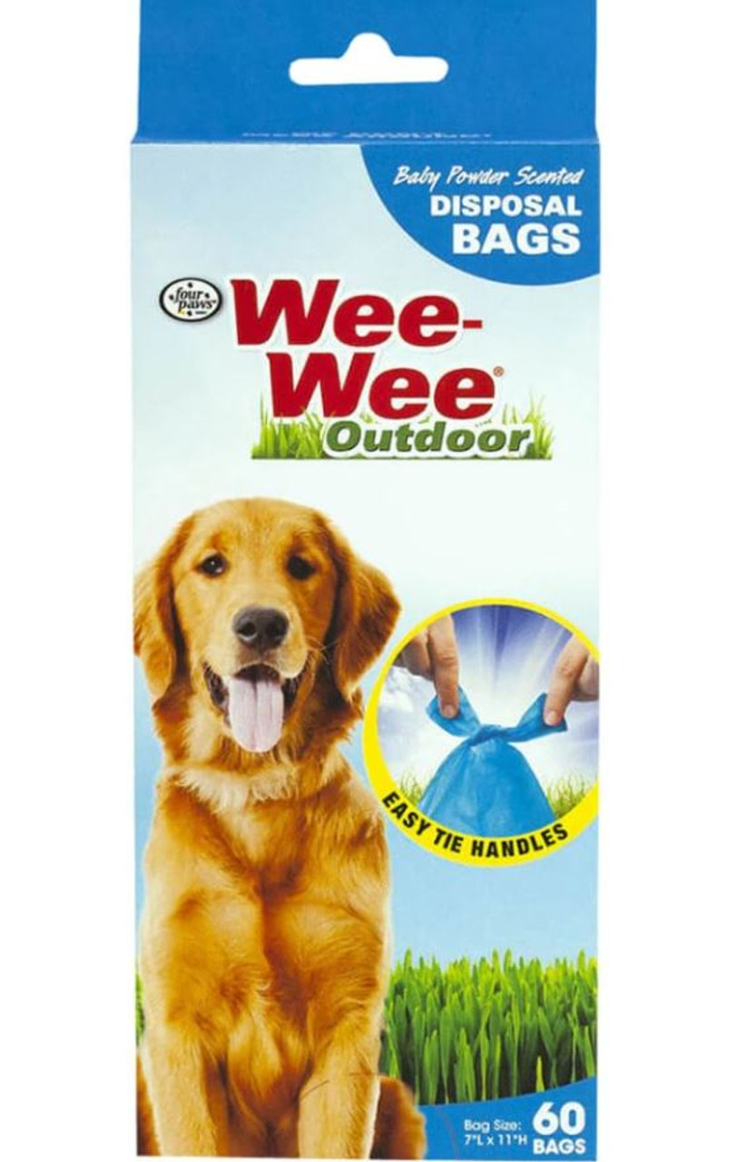 Wee-Wee Disposable Doggie Doo Bags， Blue， 60 Pk.