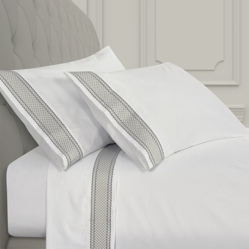 J. Queen New York Monarch Embroidered Sheet Set