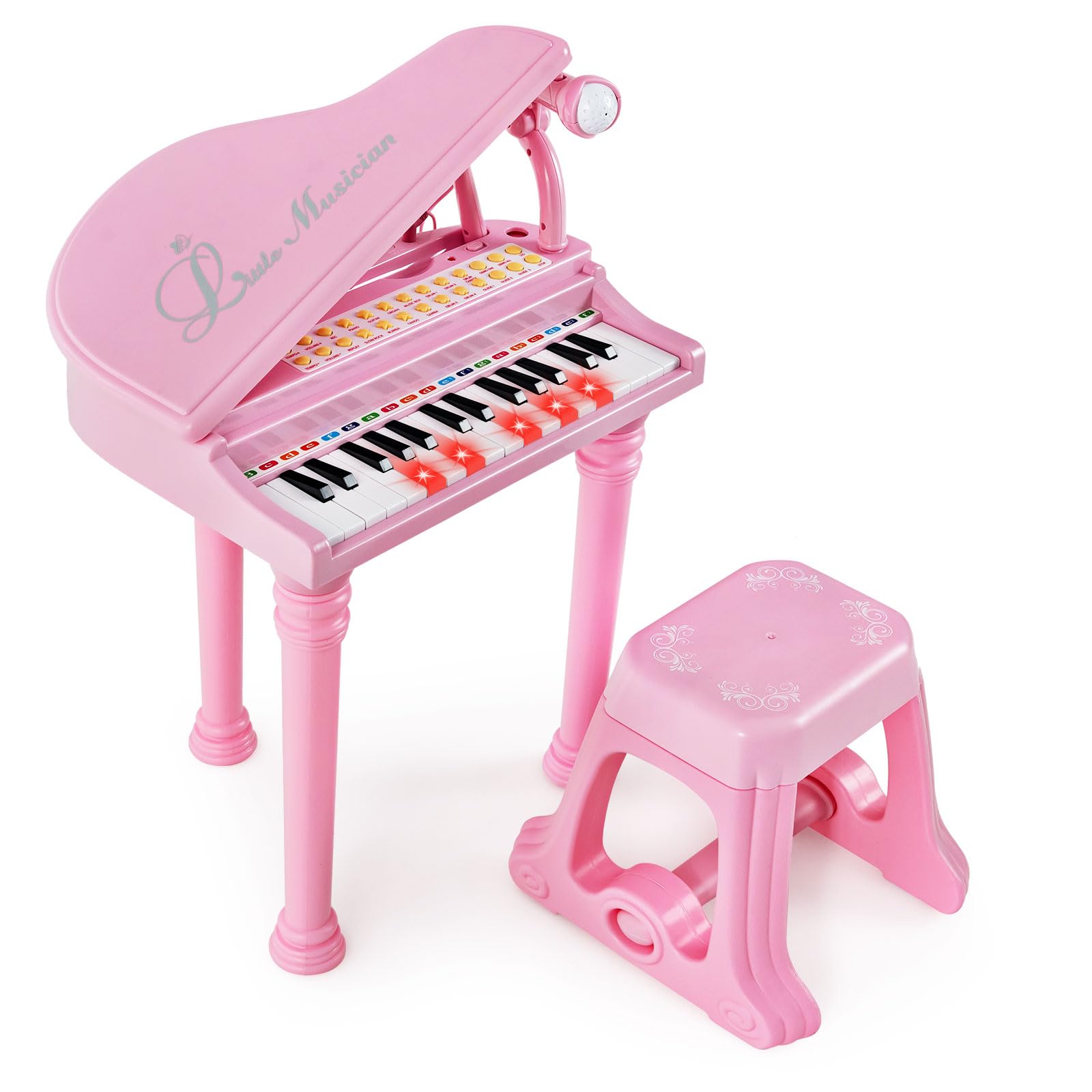 Costzon 31 Keys Kids Piano Keyboard with Stool