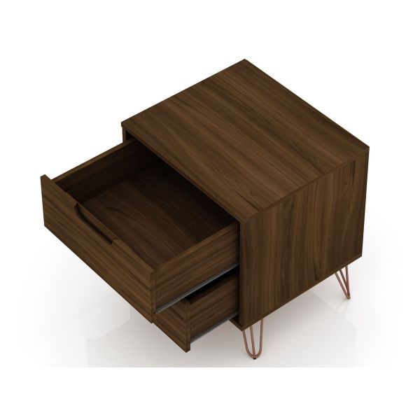 Rockefeller 2.0 Nightstand in Brown