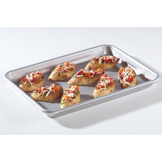 Nordic Ware Naturals Aluminum Bakers Quarter Sheet Baking Pan 12.25x9.5x1 Inches   Silver