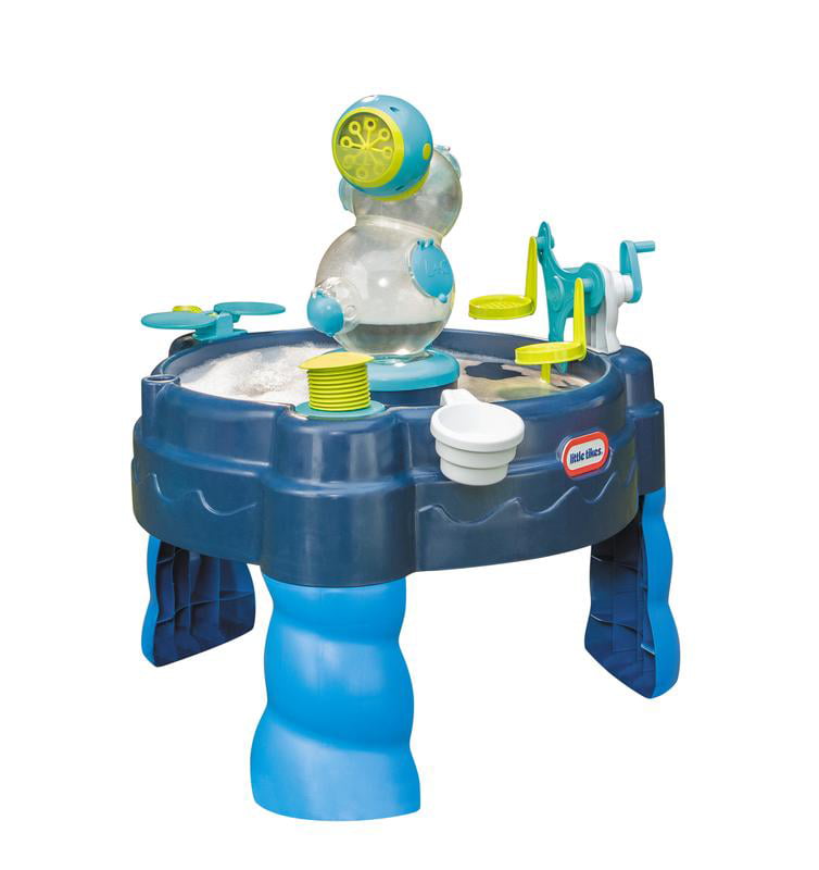 Little Tikes FOAMO 3-in-1 Water Table with Bubble and Foam Machine Activity and Accessory Set， Outdoor Water Toy Play Set for Toddlers Kids Boys Girls Ages 2 3 4+ Year Old