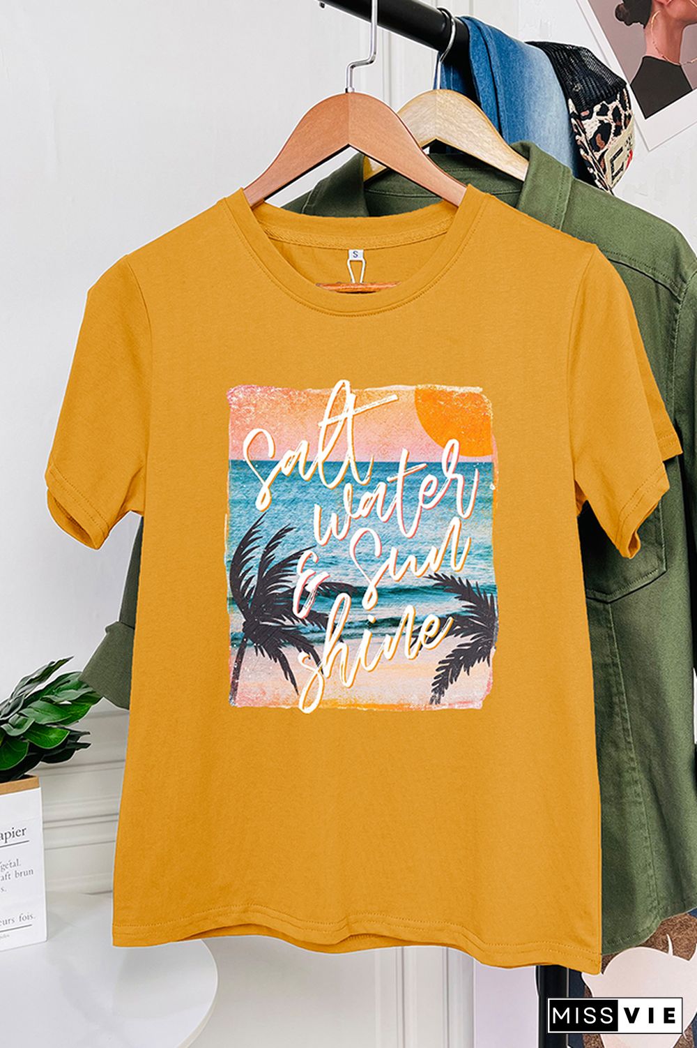 Salt Water & Sunshine Retro Graphic Tee Wholesale