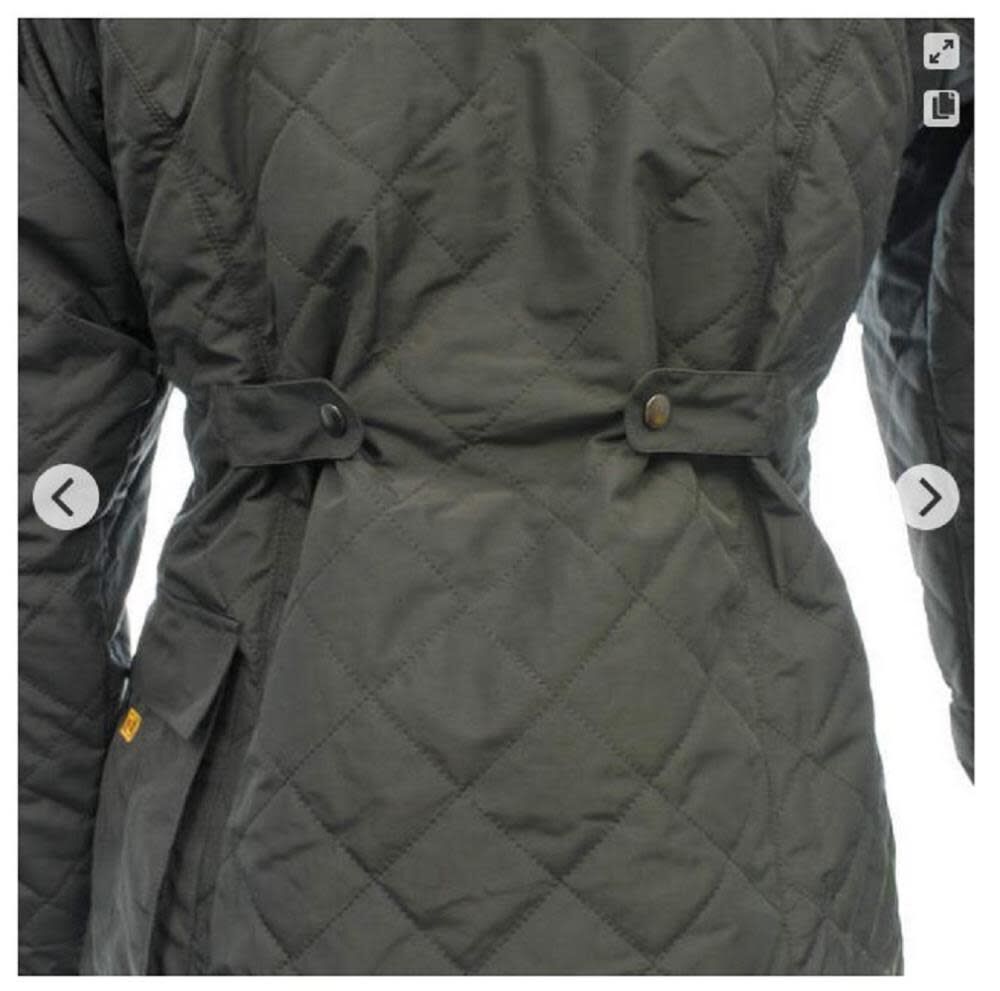 DW Womans Heated Kit Barn Coat Charcoal Large DCHJ084CD1-L from DW