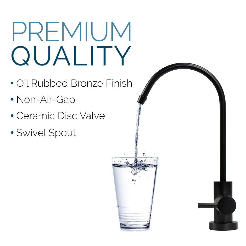 Olympia Water Systems 5-Stage Under-Sink Reverse Osmosis Water Filtration System with 50 GPD Membrane in Oil Rubbed Bronze Faucet OROS-50-OB