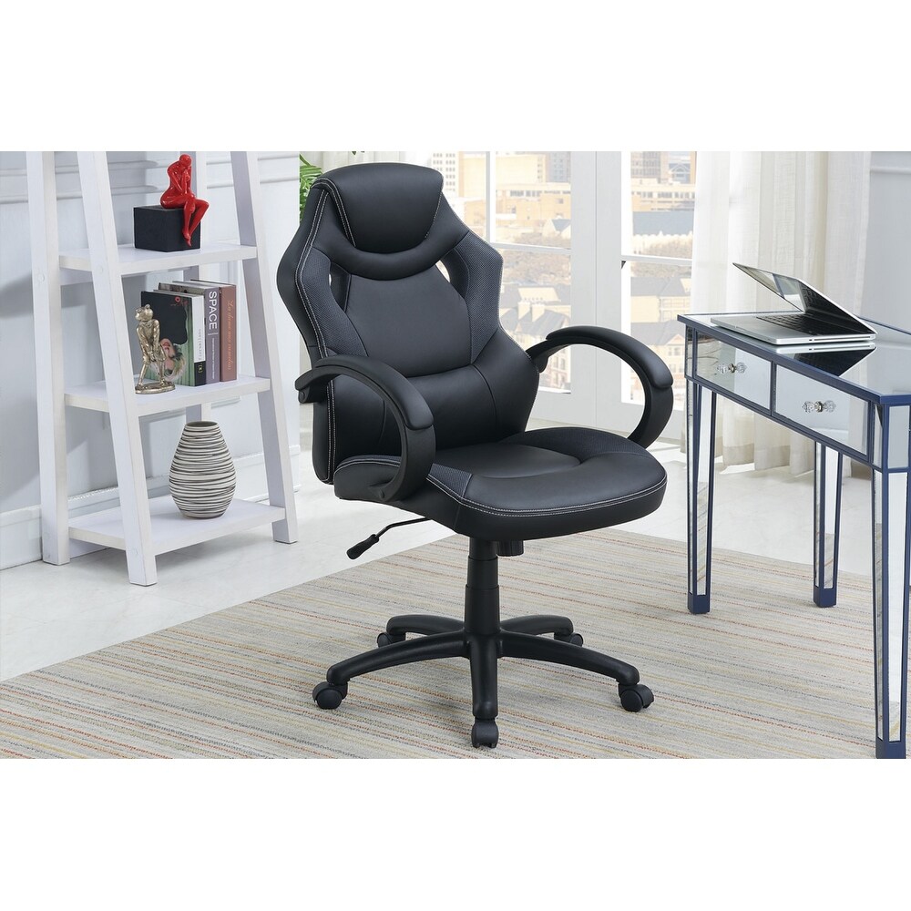 Office Chair Upholstered 1pc Cushioned Comfort Chair Relax Gaming Office