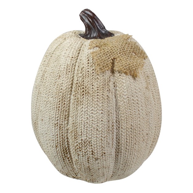 White Pumpkin Autumn Harvest Thanksgiving Tabletop Decoration