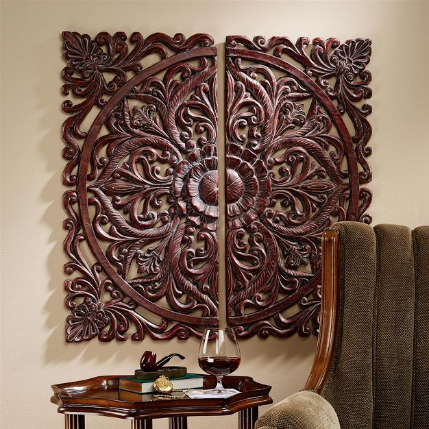 Design Toscano Carved Rosette Architectural Wall Sculpture