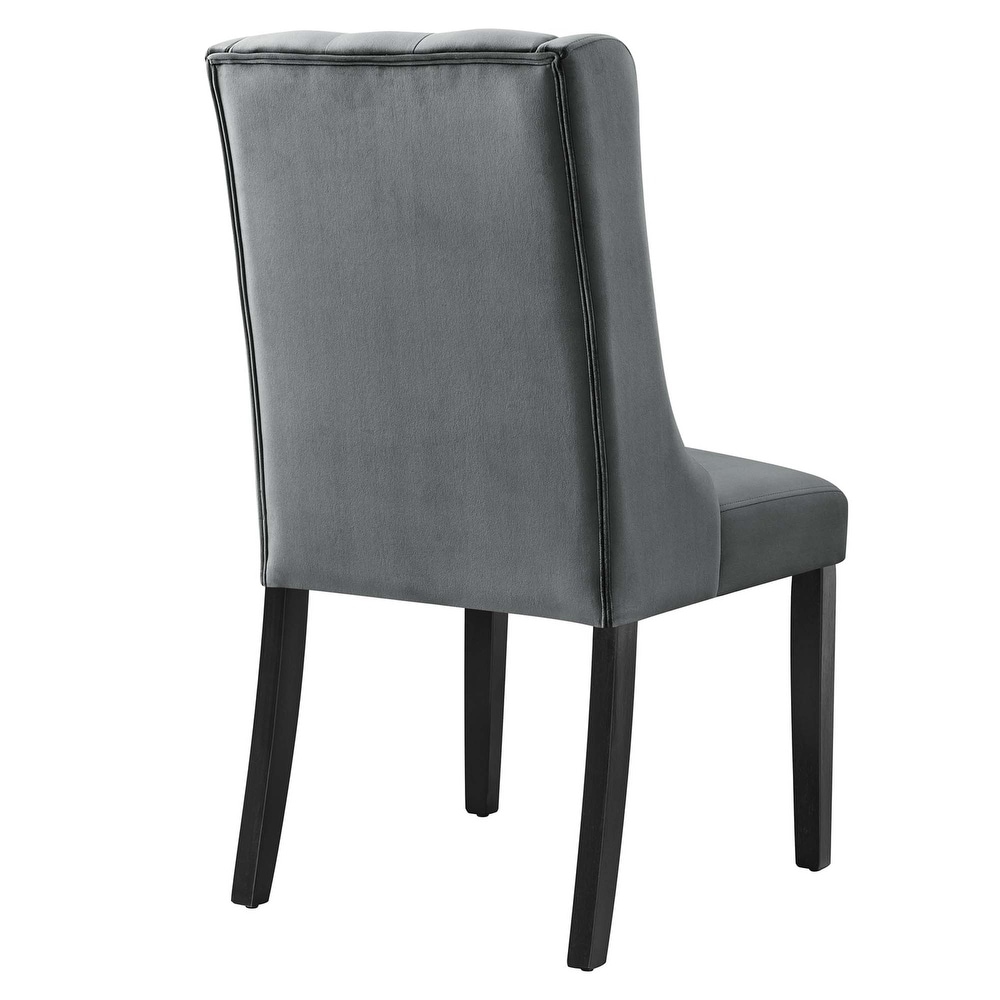 Baronet Performance Velvet Dining Chairs   Set of 2