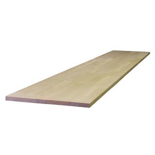 0.625 in. x 12 in. W x 6 ft. L Red Pine Natural Unfinished Shelve Board for 150 lbs. Capacity (1-Pack) D212ywW12215