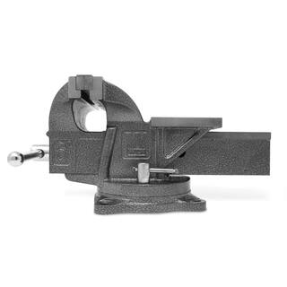 WEN 6 in. Heavy-Duty Cast Iron Bench Vise with Swivel Base BV456