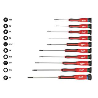 MW 10-Piece Precision Screwdriver Set with 8-Piece Variety Screwdriver Set (18-Piece) 48-22-2612-48-22-2718