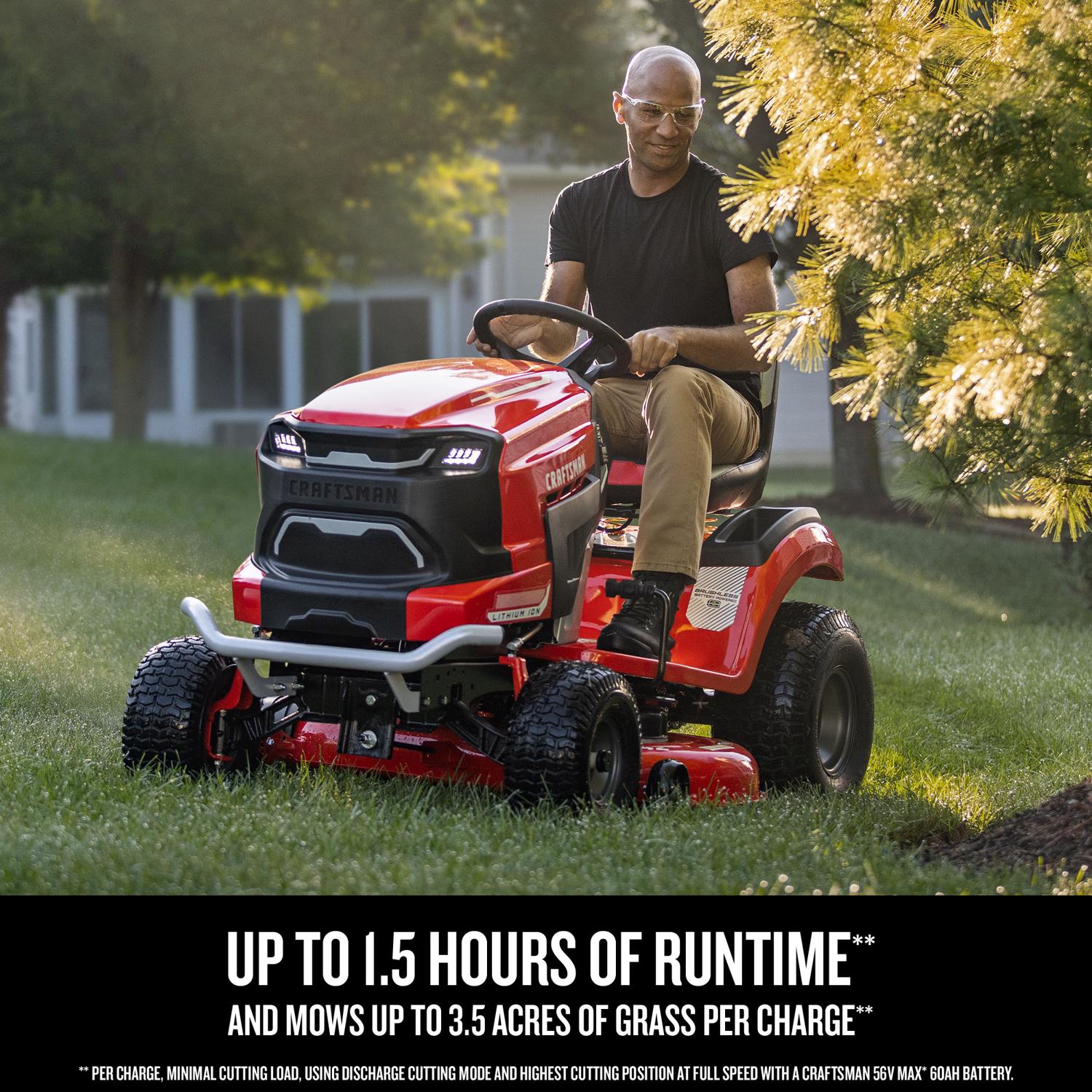 Craftsman CMCRM233303 42 in. Electric 56 V Battery Riding Mower Kit (Battery \u0026 Charger)