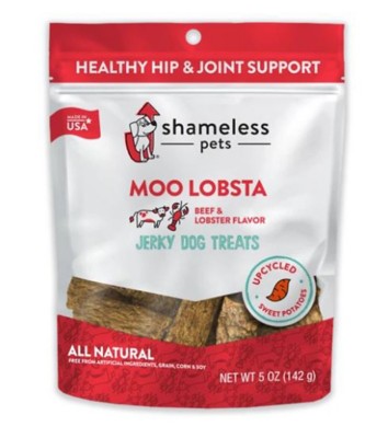 Shameless Pets Moo Lobsta Jerky Dog Treats