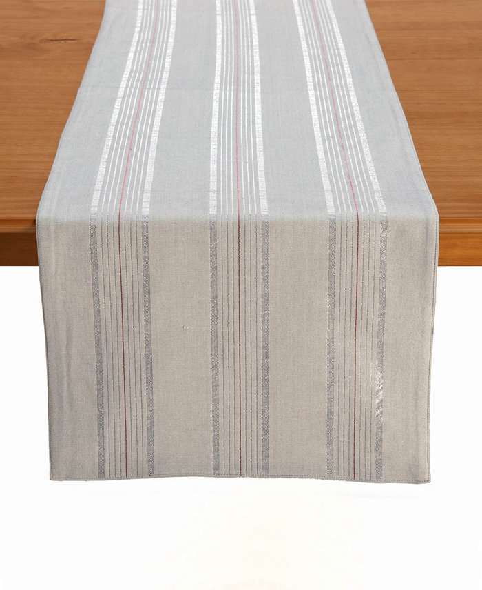 Tableau Shimmer Stripe Table Runner 72 x 14