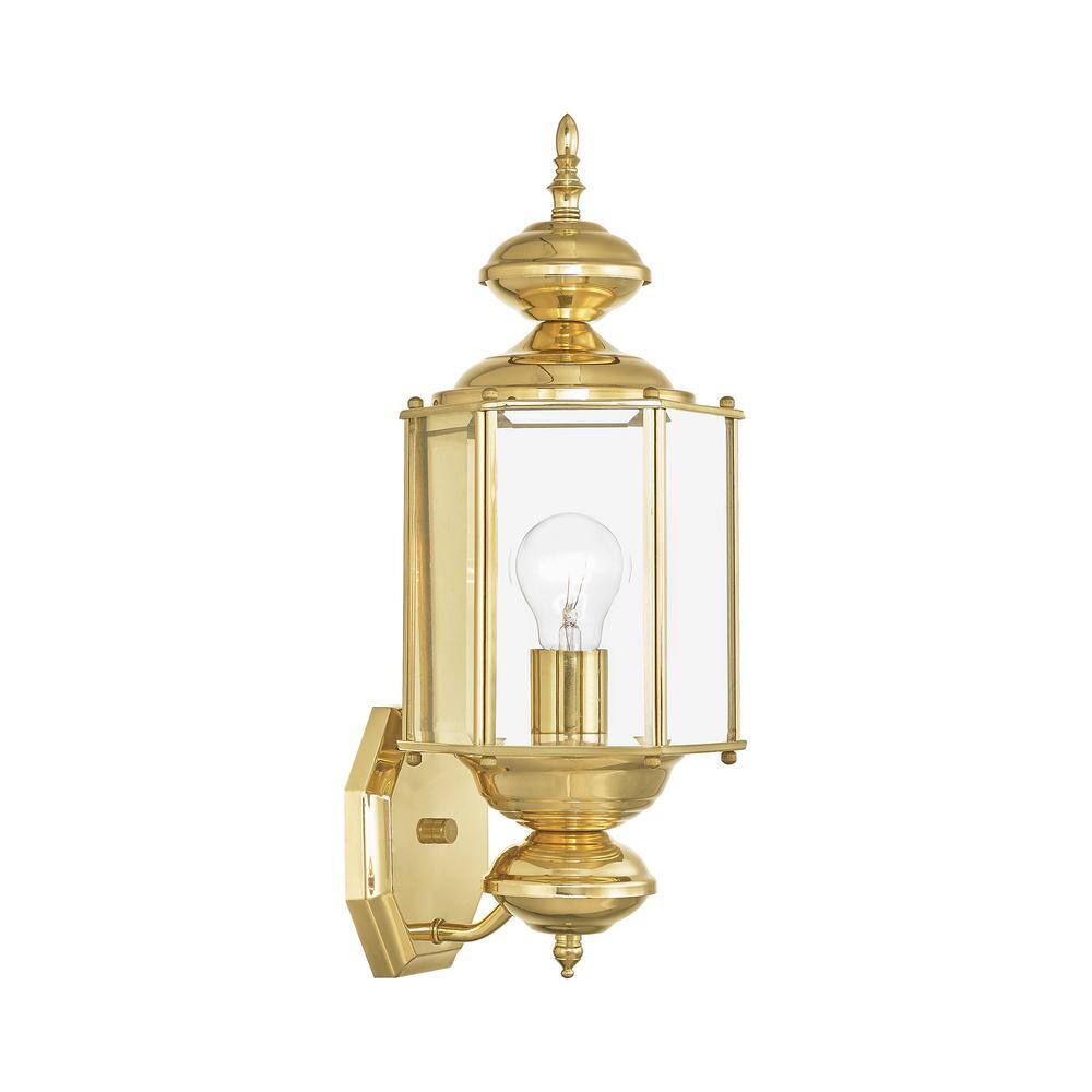 AVIANCE LIGHTING Outdoor Basics 1 Light Polished Brass Outdoor Wall Sconce 2006-02