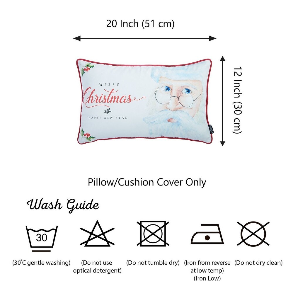 Merry Christmas Printed Throw Pillow Cover Christmas Gift 12\