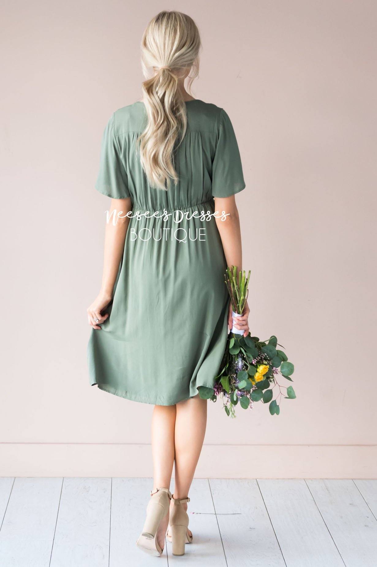 The Aria Button Dress