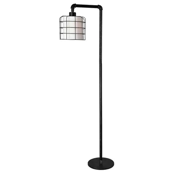 Grid Bronze Graphite Floor Lamp