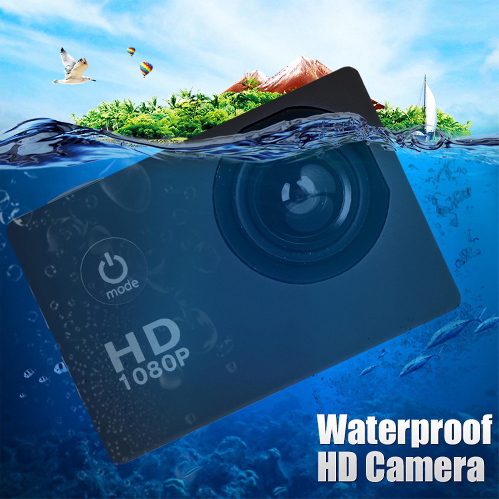 Outdoor Waterproof Sports Hd 1080p High Definition Camera Dv Camcorder (black)