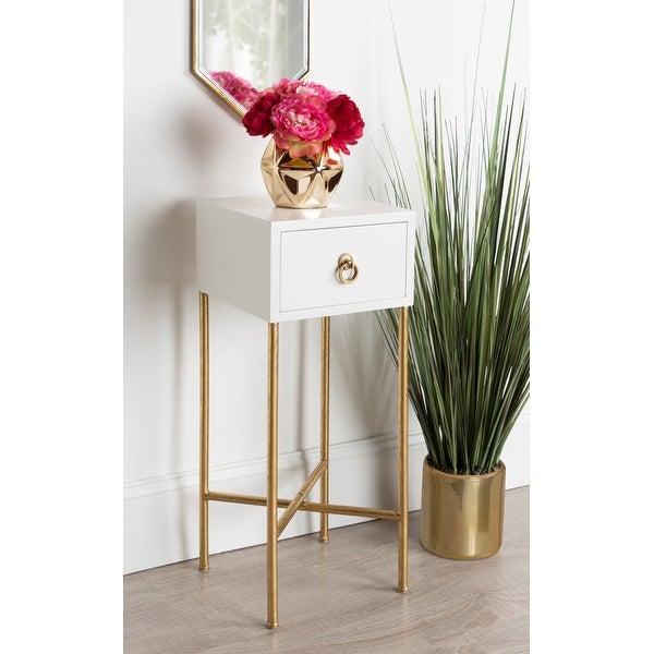 Kate and Laurel Decklyn Wood Accent Table - 12x12x30