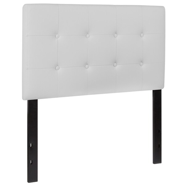 Button Tufted Upholstered Headboard - - 26960257