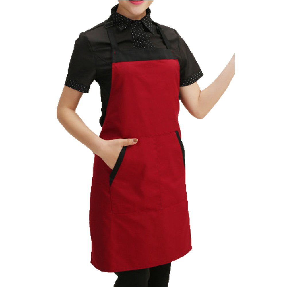 Novo Apron For Women/Men With Pocket - 26"x28" Garden Apron Red