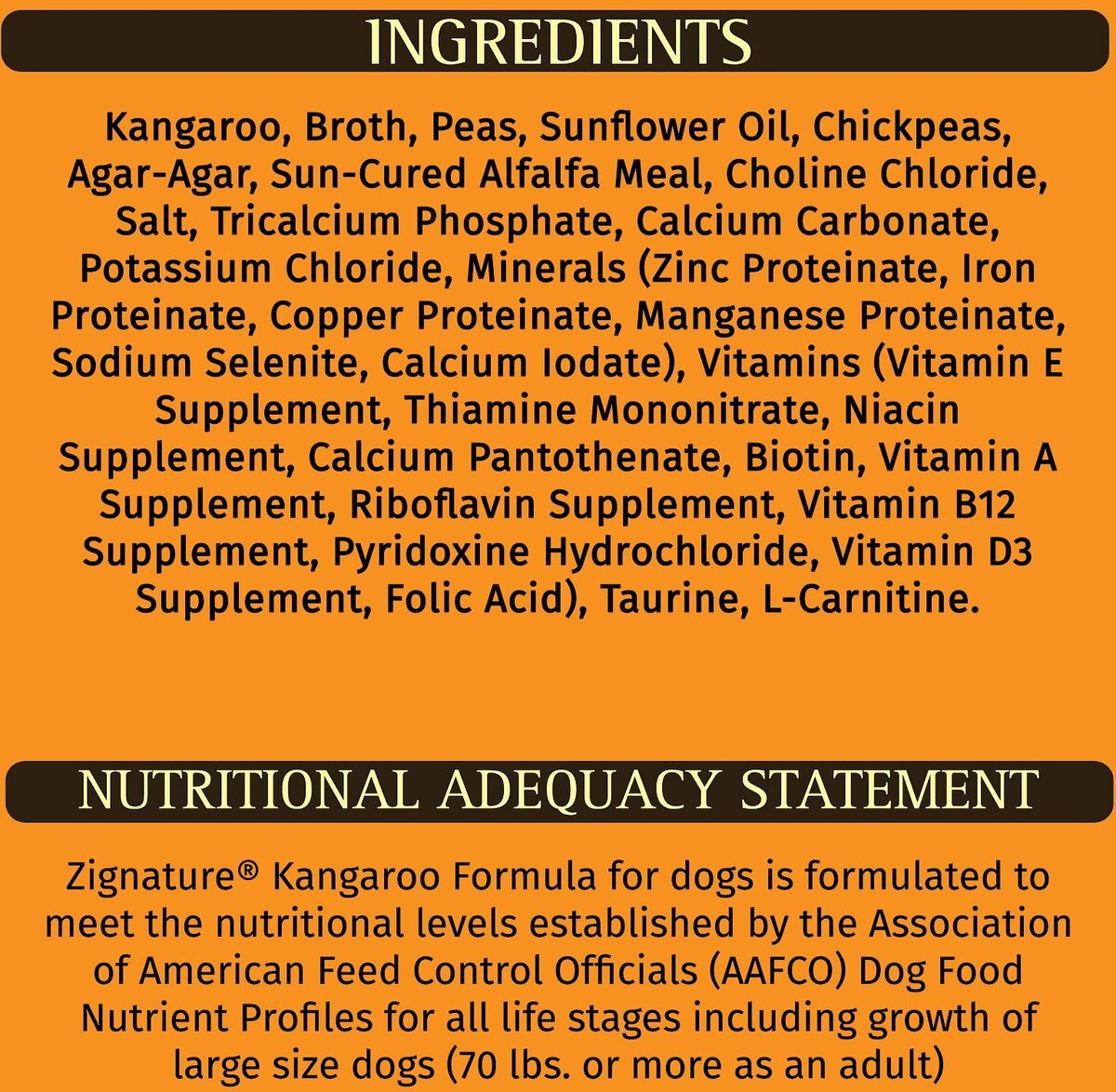 Zignature Kangaroo Limited Ingredient Formula Canned Dog Food