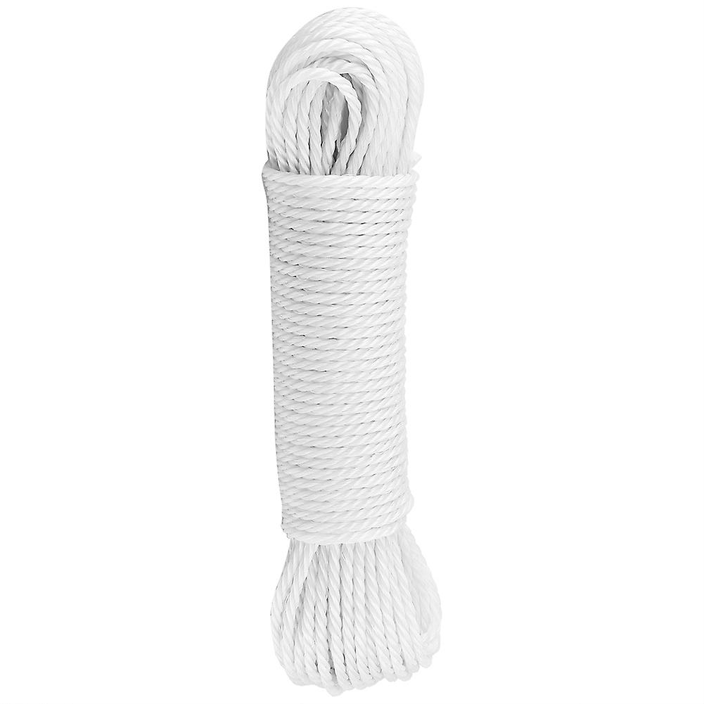 20m Nylon Rope Lines Cord Clothesline Garden Camping Outdoors (White)